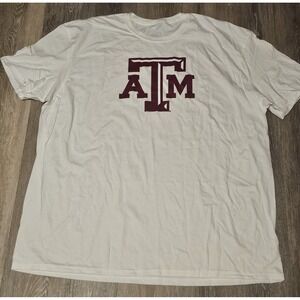 Texas A&M University Logo White T-Shirt. Fanatics Brand‎ Mens 3X